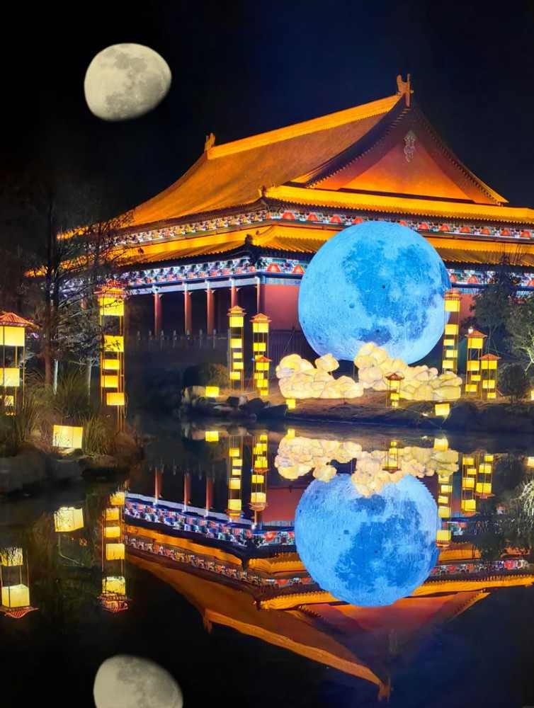 宿迁新春灯会四大展区光影璀璨传统文化与现代艺术交融(图9)