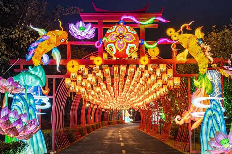 南宁夜花园创新融合光影艺术与传统文化(图8)