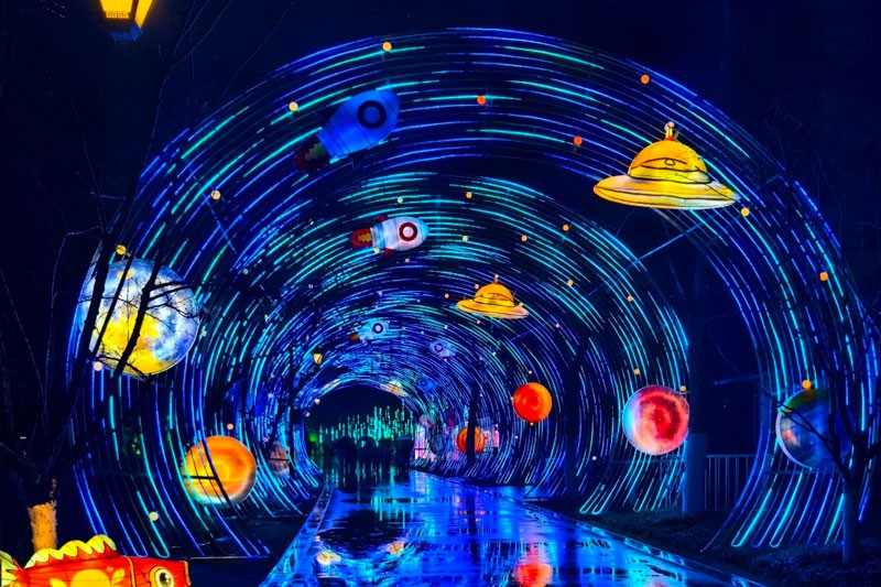 合肥逍遥津新春灯会璀璨启幕 46天光影奇观(图2)