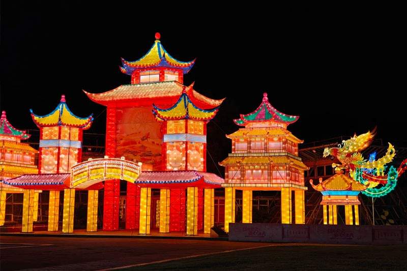 元朝文化沉浸式夜游灯光秀 梅园开启时空对话(图9)