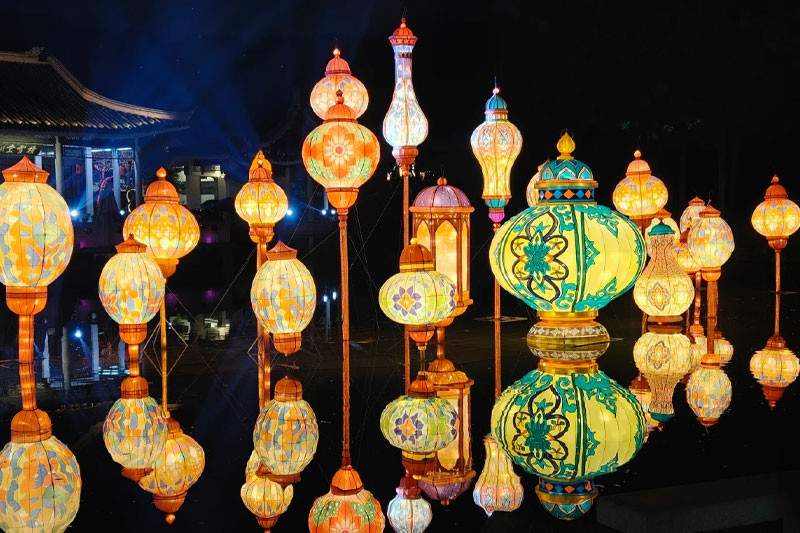 元朝文化沉浸式夜游灯光秀 梅园开启时空对话(图4)