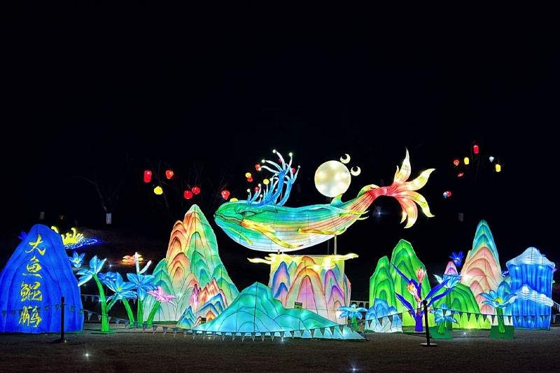 《山海经》神话灯会点亮春节文化盛宴(图3)