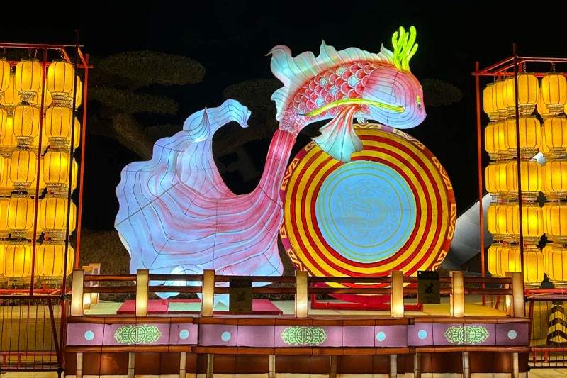 《山海经》神话灯会点亮春节文化盛宴(图5)