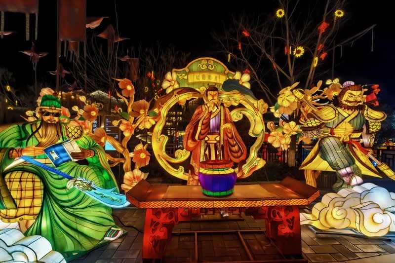 襄阳关帝彩灯非遗艺术大展点亮文旅新地标(图9)