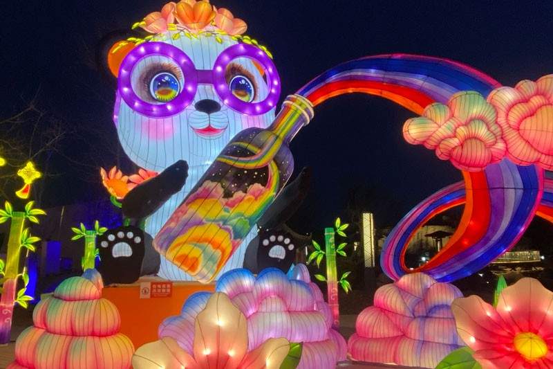 北京世园花灯艺术节点亮新春文旅盛宴(图12)