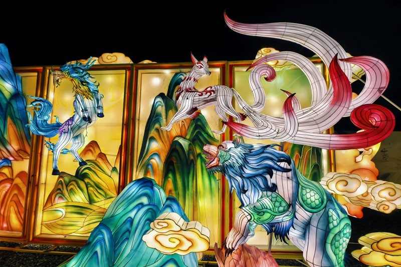 襄阳关帝彩灯非遗艺术大展点亮文旅新地标(图11)