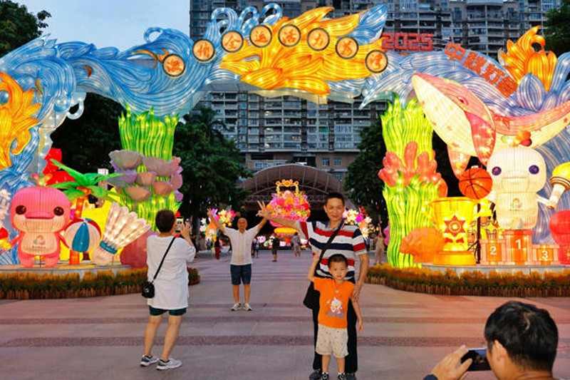 广州中秋灯会传统彩灯与现代科技交融展现岭南文化魅力(图12)