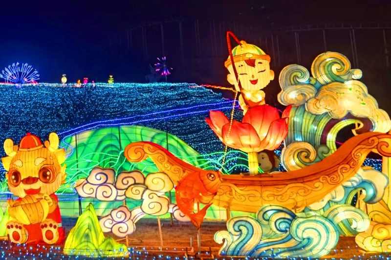 龙泉蔚然花海灯会