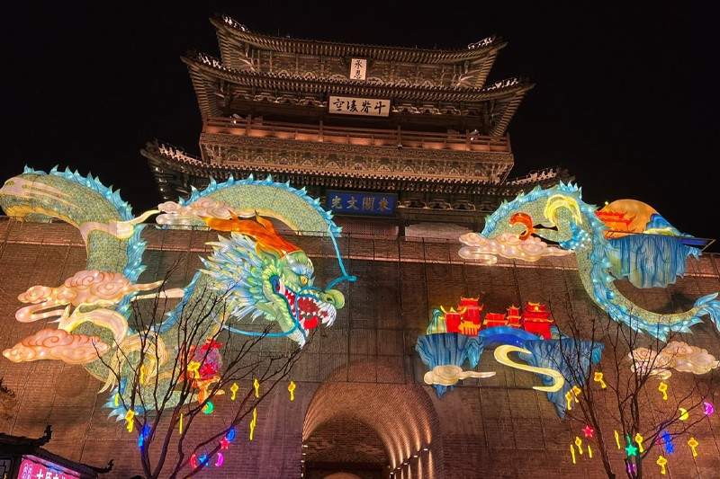 zzz4.jpg 盛世花开锦绣太原古县城花灯展精彩亮点与主题区域(图3)