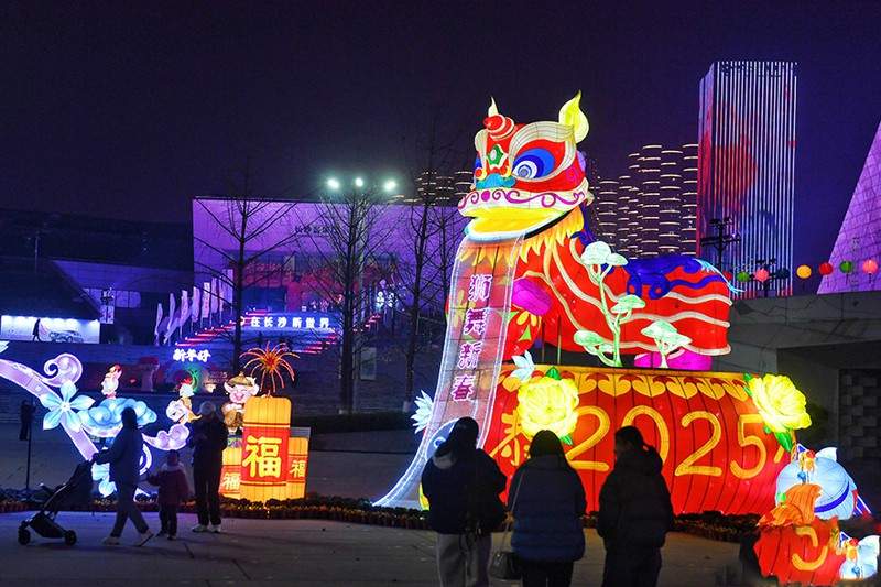 传统文化灯展：祥瑞彩灯与水上花灯交相辉映(图2)