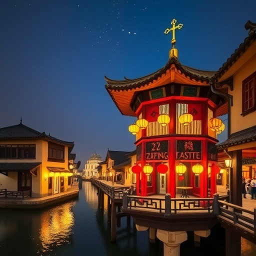 自贡灯塔重现辉煌,点亮彩灯公园夜色新篇章(图1) 自贡灯塔重现辉煌,点亮彩灯公园夜色新篇章(图1)