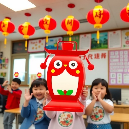 馆校合作传承灯文化 千名小学生绘制心灯梦(图6) 馆校合作传承灯文化 千名小学生绘制心灯梦(图6)