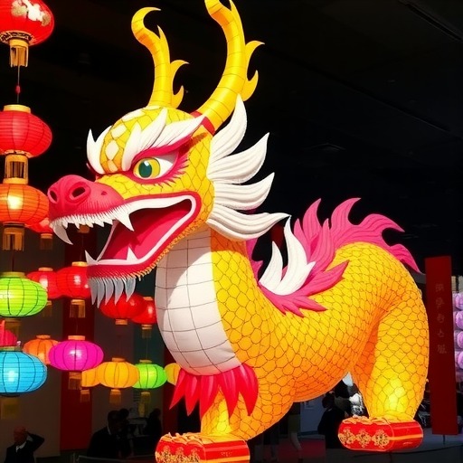 彩色蚕茧灯《双冠龙》传承自贡恐龙文化(图4) 彩色蚕茧灯《双冠龙》传承自贡恐龙文化(图4)
