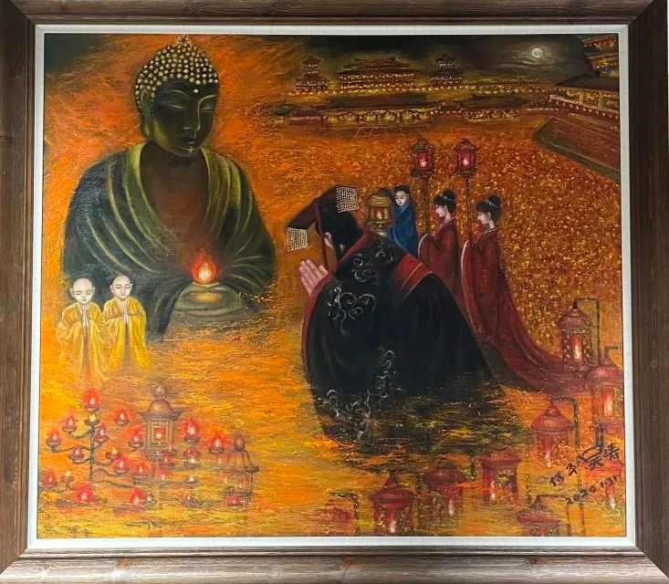 自贡彩灯博物馆收赠多位艺术家油画与彩灯珍品(图3)