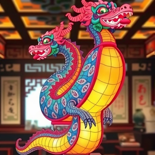 彩灯艺术家陈军向灯博捐赠彩色蚕茧灯《双冠龙》(图4) 彩灯艺术家陈军向灯博捐赠彩色蚕茧灯《双冠龙》(图4)