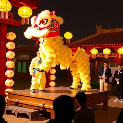 布依族高台狮灯舞传承密码与文化价值(图4) 布依族高台狮灯舞传承密码与文化价值(图4)
