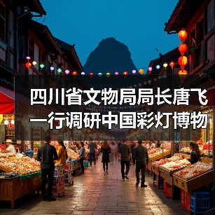 四川省文物局局长唐飞一行调研中国彩灯博物馆(图1) 四川省文物局局长唐飞一行调研中国彩灯博物馆(图1)