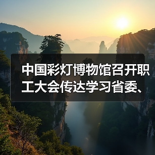中国彩灯博物馆召开职工大会传达学习省委、市委重要会议精神（图3）