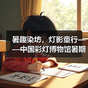 暑趣染坊，灯影童行——中国彩灯博物馆暑期活动点亮非遗传承与安全守护（图1）