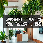 璀璨亮相!“飞入”灯博的“雀之灵”,藏着怎样的故事?(图2) 璀璨亮相!“飞入”灯博的“雀之灵”,藏着怎样的故事?(图2)