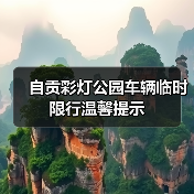 自贡彩灯公园车辆临时限行温馨提示（图1）