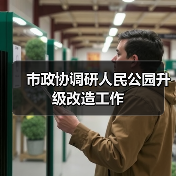 市政协调研人民公园升级改造工作(图3) 市政协调研人民公园升级改造工作(图3)