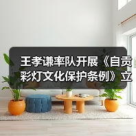 王孝谦率队开展《自贡彩灯文化保护条例》立法调研(图4) 王孝谦率队开展《自贡彩灯文化保护条例》立法调研(图4)