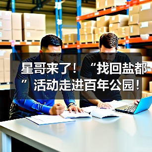 星哥来了！“找回盐都”活动走进百年公园！（图3）