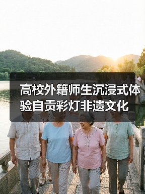 高校外籍师生沉浸式体验自贡彩灯非遗文化（图1）