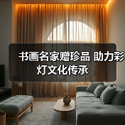书画名家赠珍品 助力彩灯文化传承(图1) 书画名家赠珍品 助力彩灯文化传承(图1)