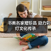 书画名家赠珍品 助力彩灯文化传承(图3) 书画名家赠珍品 助力彩灯文化传承(图3)