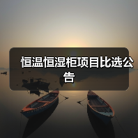 恒温恒湿柜项目比选公告（图3）
