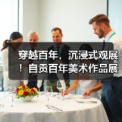 穿越百年，沉浸式观展！自贡百年美术作品展今日启幕（图1）