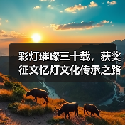 彩灯璀璨三十载,获奖征文忆灯文化传承之路(图1) 彩灯璀璨三十载,获奖征文忆灯文化传承之路(图1)