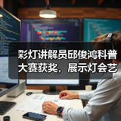 彩灯讲解员邱俊鸿科普大赛获奖,展示灯会艺术与传统技艺魅力(图2) 彩灯讲解员邱俊鸿科普大赛获奖,展示灯会艺术与传统技艺魅力(图2)