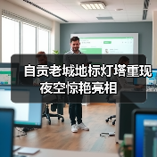 自贡老城地标灯塔重现夜空惊艳亮相(图1) 自贡老城地标灯塔重现夜空惊艳亮相(图1)