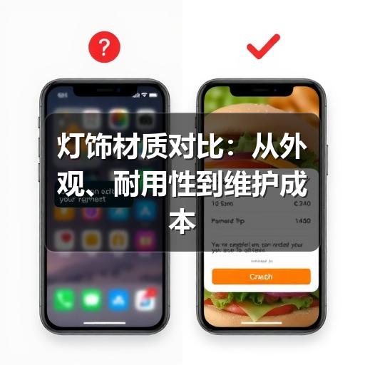 灯饰材质对比：从外观、耐用性到维护成本怎么选