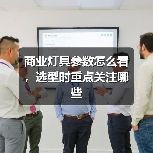 商业灯具参数怎么看，选型时重点关注哪些指标